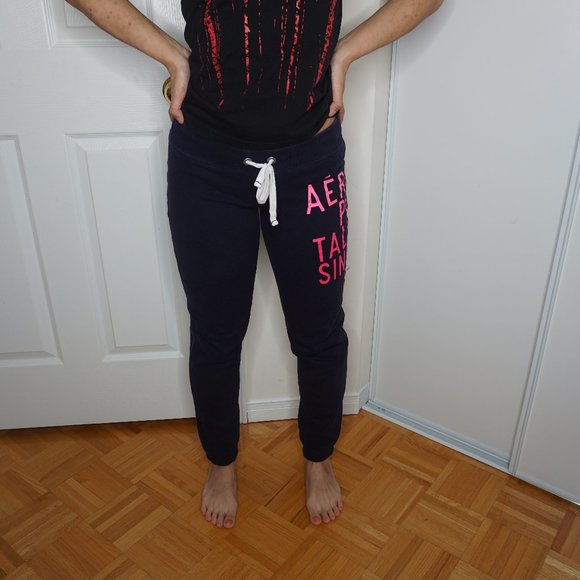 Dark Blue Aeropostale Sweat Pants - Picture 1 of 3